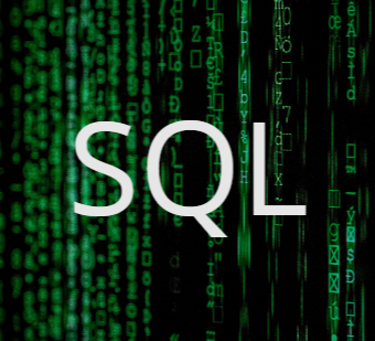 image with green code and sql letters